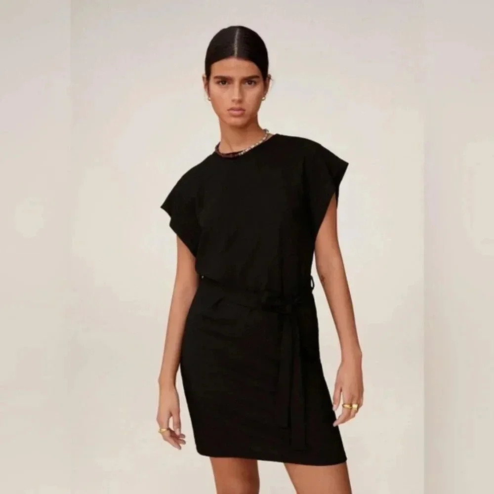 Mango Belted Mini Dress